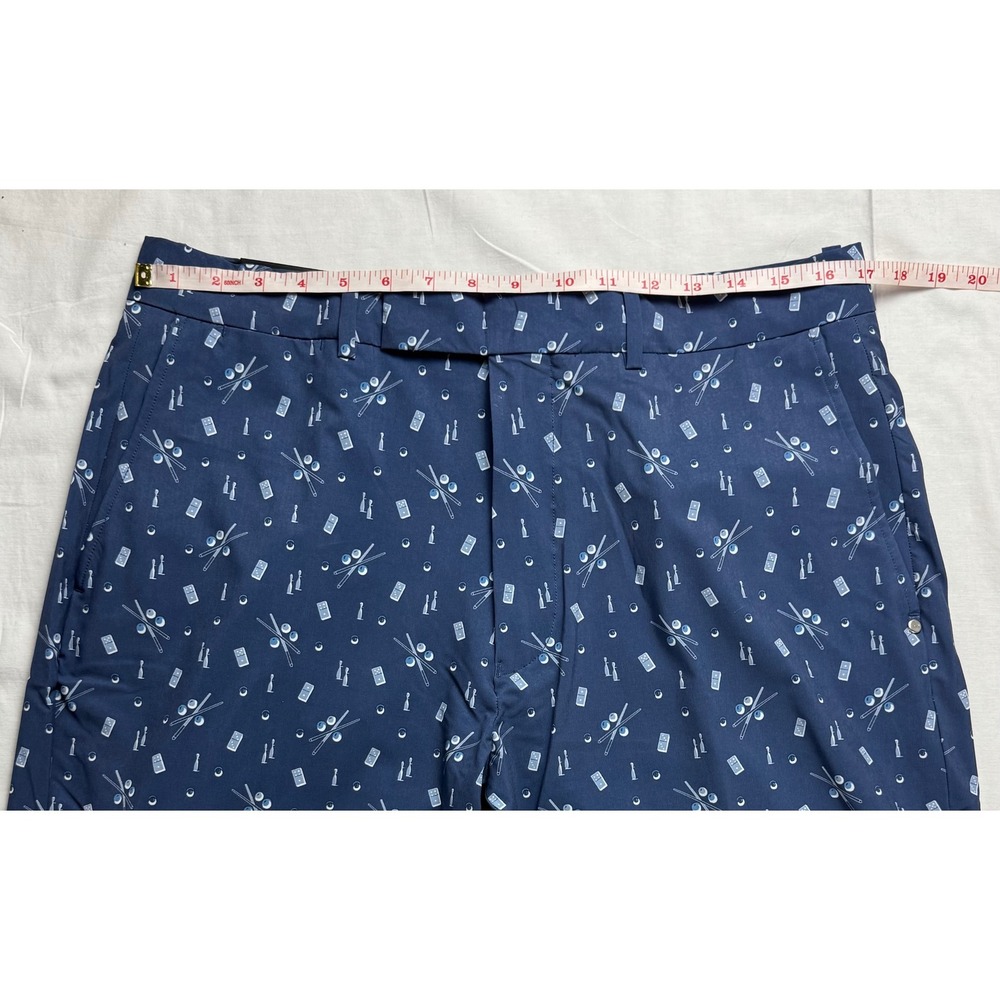 RLX Ralph Lauren Mens Golf Shorts Blue Pool Billiards Dominoes Print Size 34 NEW - Picture 12 of 16